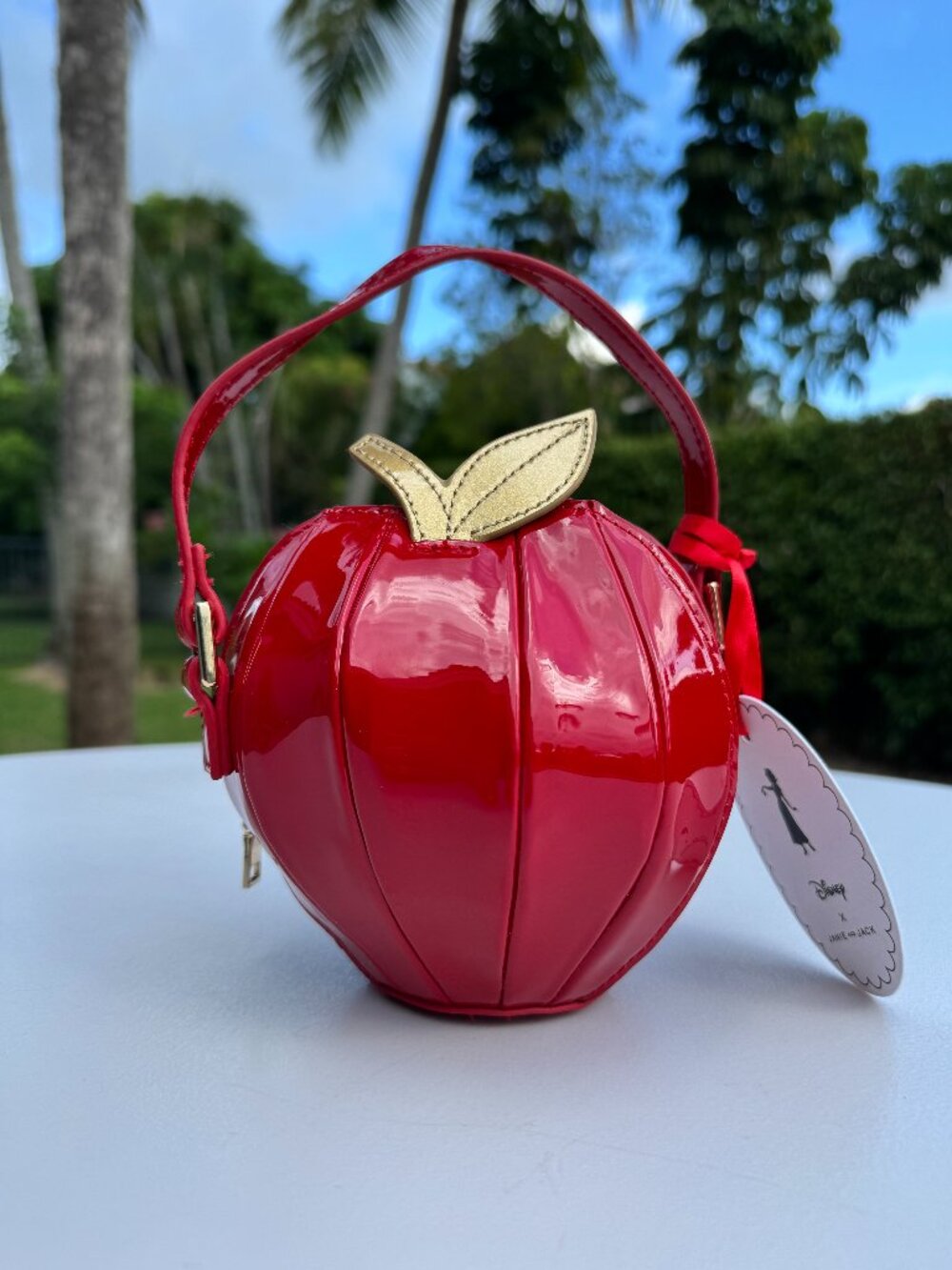 NWT Disney x Janie and Jack Snow White Apple Purse Red Novelty Handbag RARE